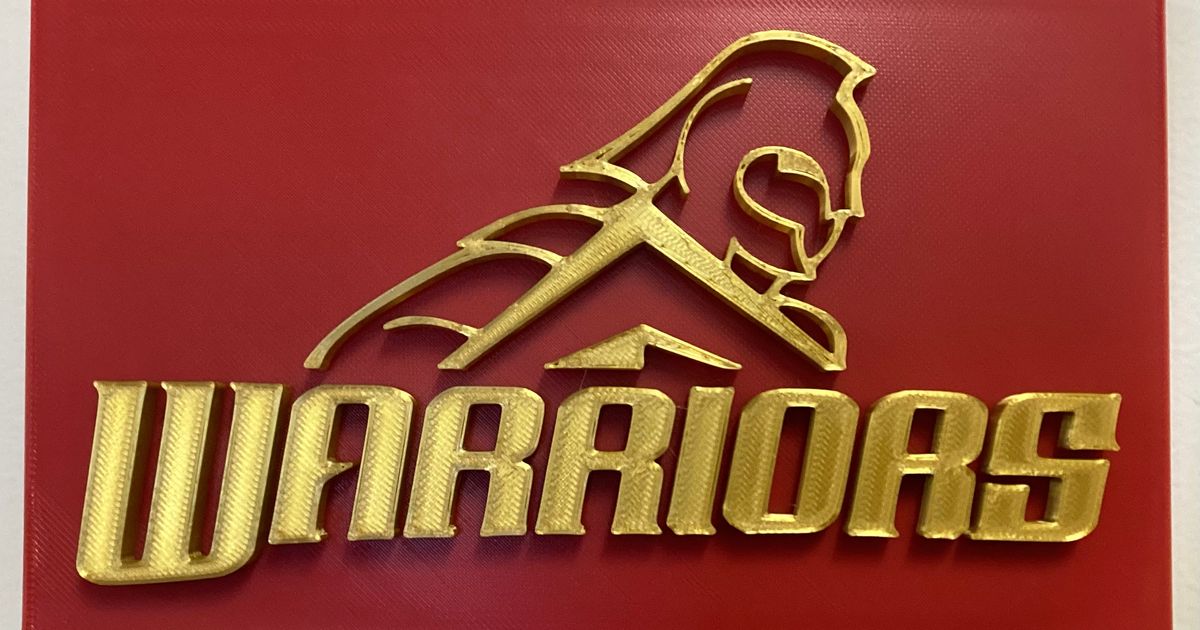 Warriors Golden Mascot Logo | Sport Branding Badge Design