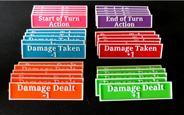 Status Tokens for Sentinels of the Multiverse Board Game