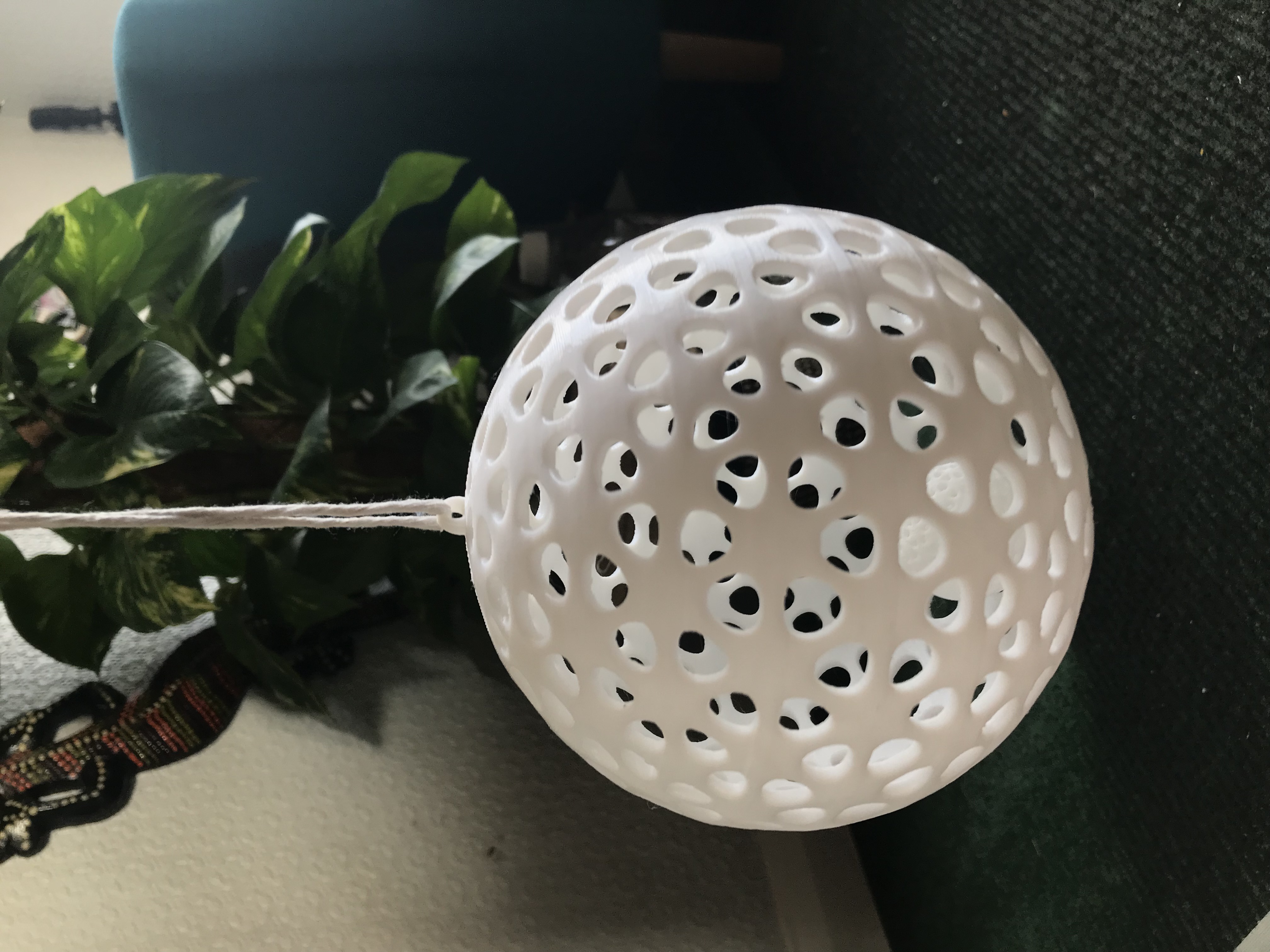 Cat Toy - Hanging Rattle Ball