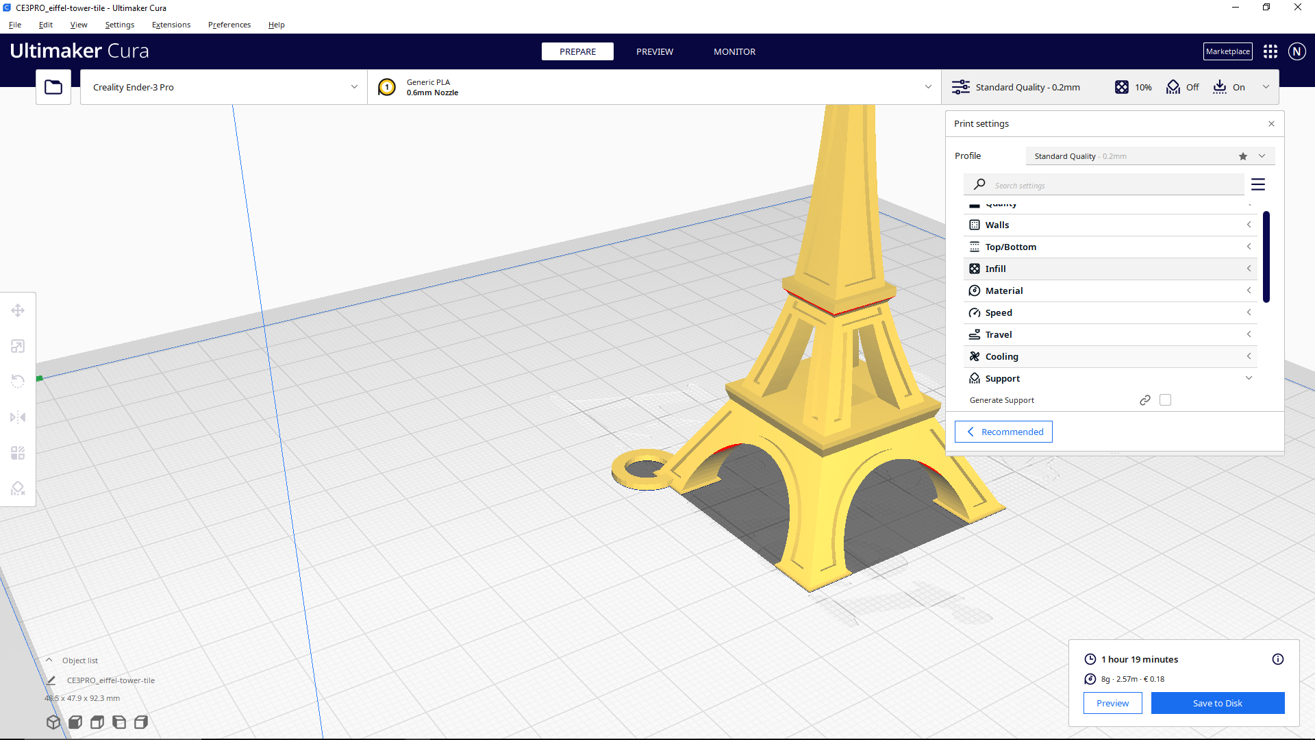 eifell tower keychain