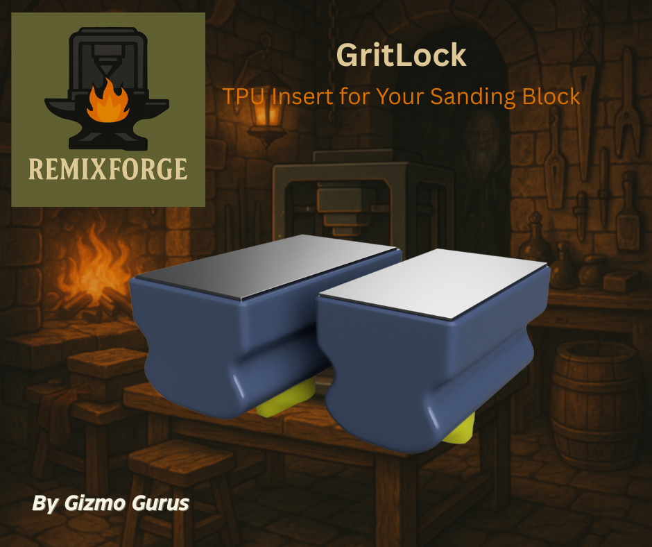GritLock: TPU Insert for Your Sanding Block