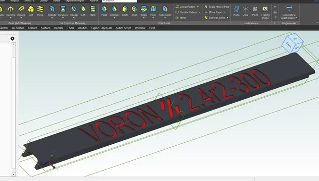 Voron Slot Covers with 2.4r2-300 text