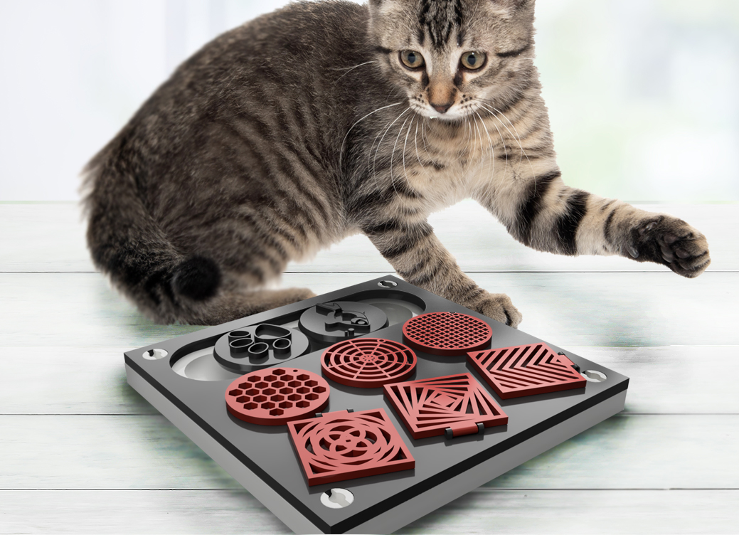 Interchangeable Kitty Treat Puzzle
