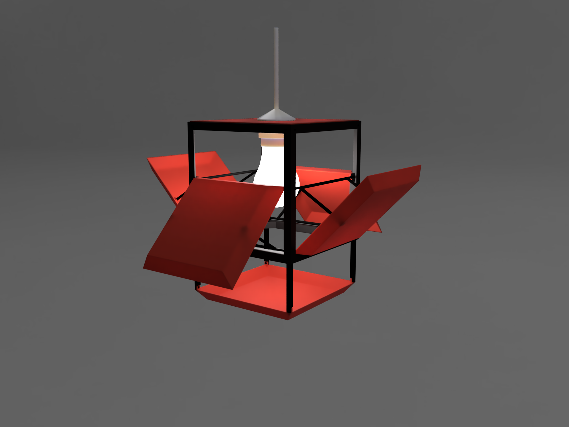 Miniatura 5 do modelo 3D Adjustable Cube lamp shade