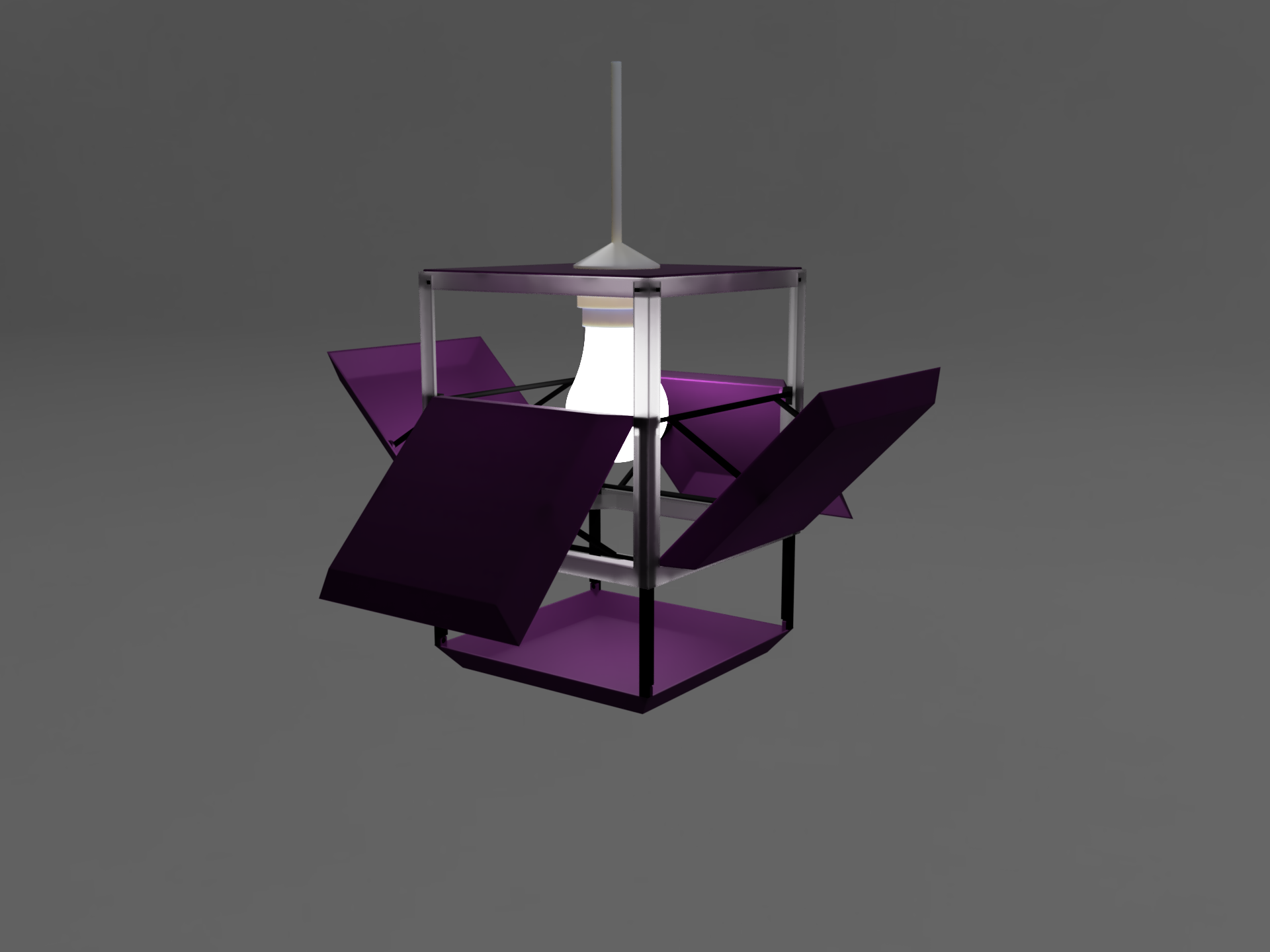 Miniatura 7 do modelo 3D Adjustable Cube lamp shade