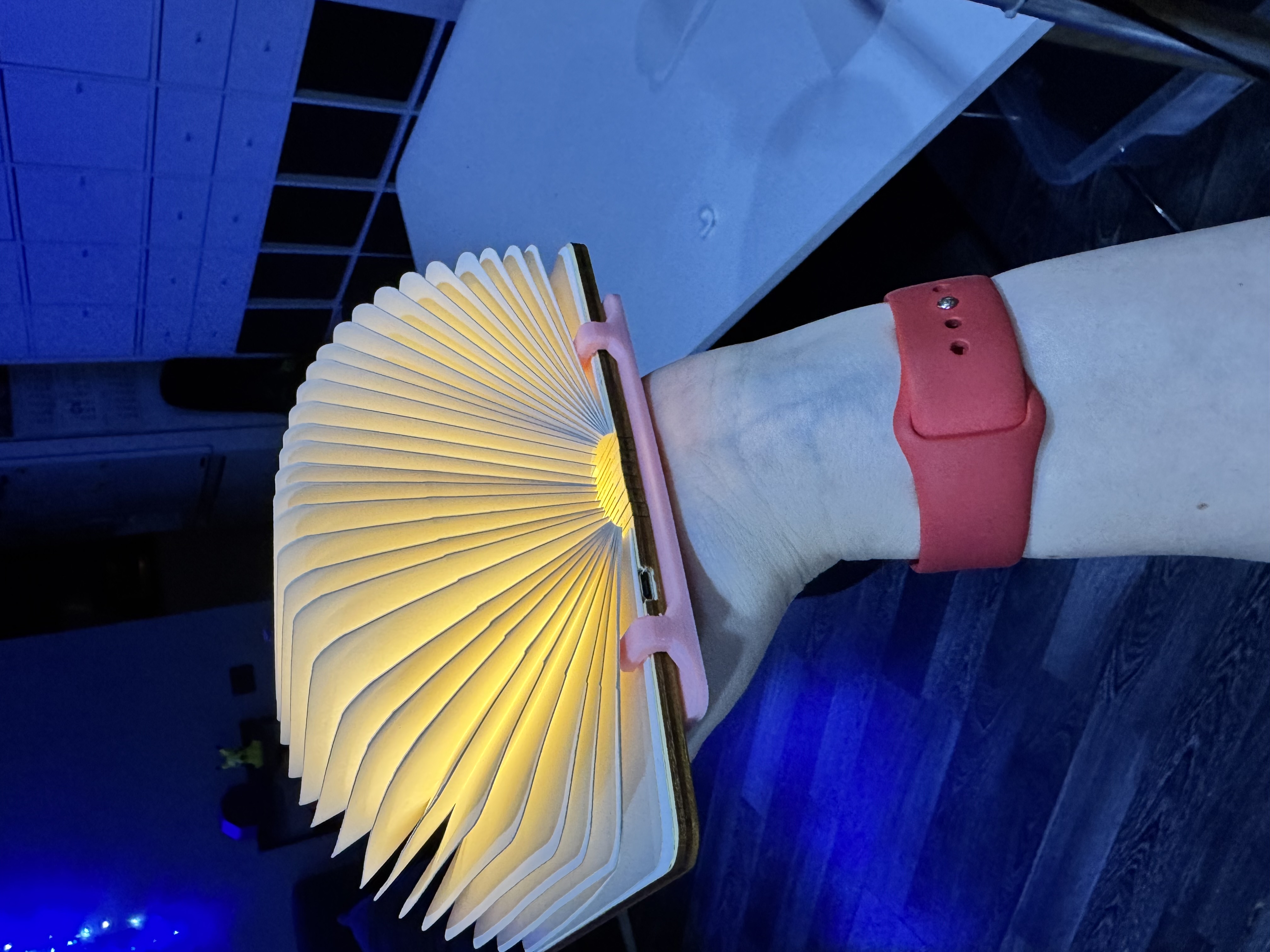 Book light holder