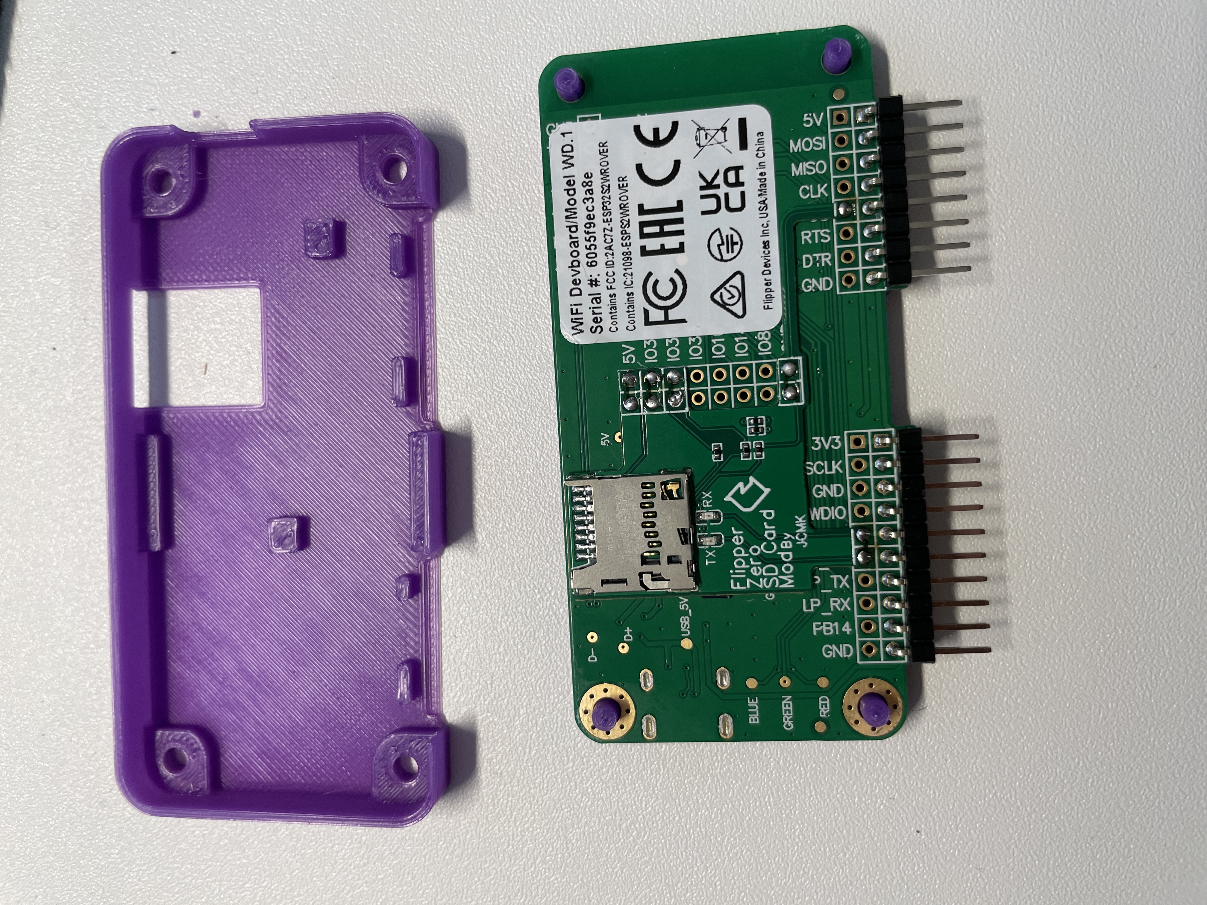 Case Mod remix for Flipper Zero Wi-Fi Module 3D model thumbnail