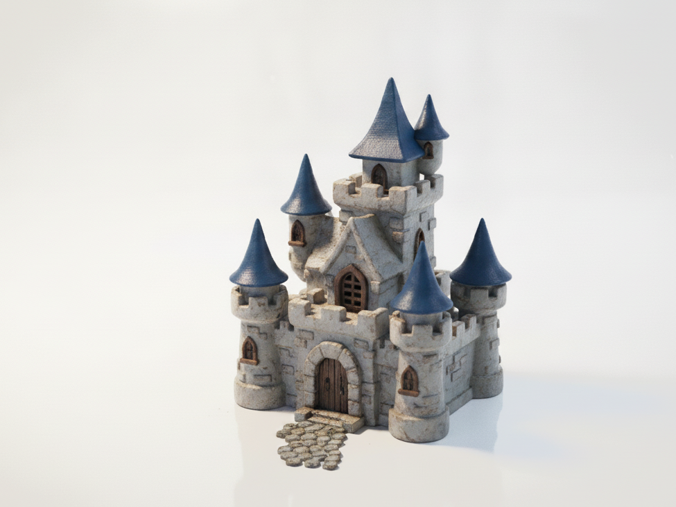 Disney Castle Miniature Cartoons Animation 3D Printable