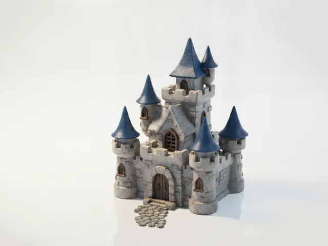 Disney Castle Miniature Cartoons Animation 3D Printable