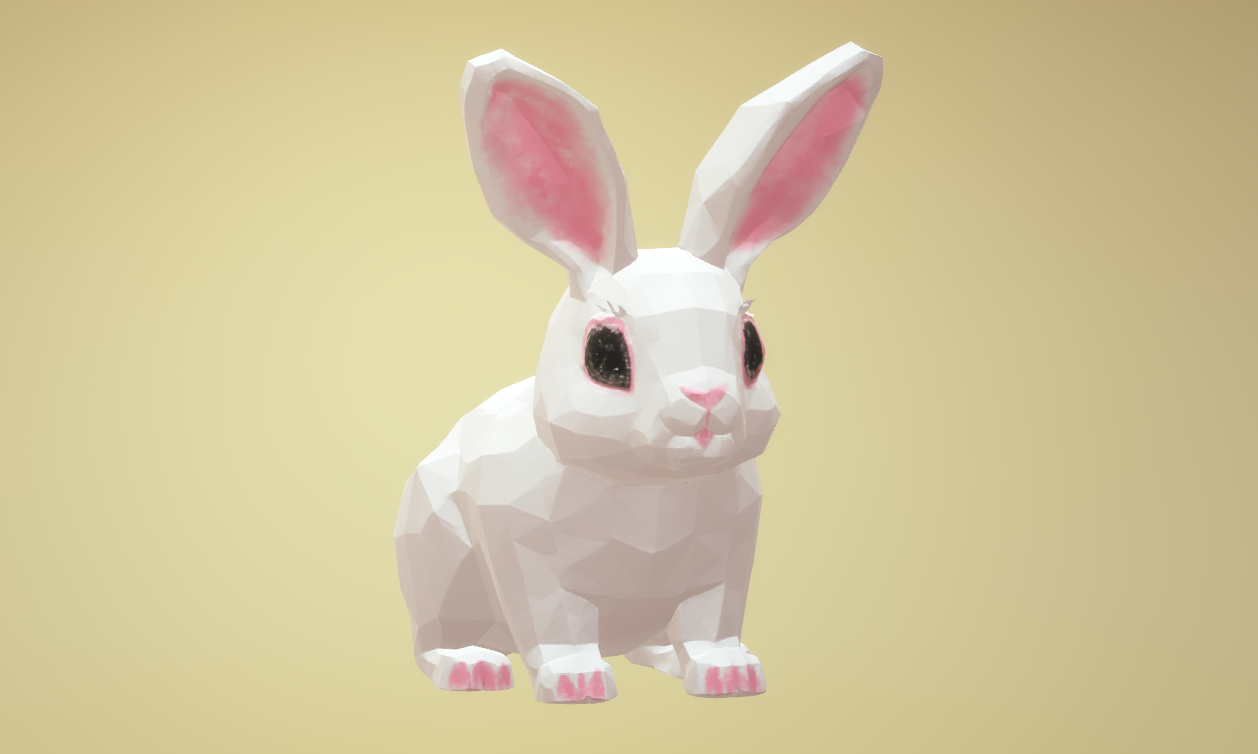 Cute Low Poly Bunny