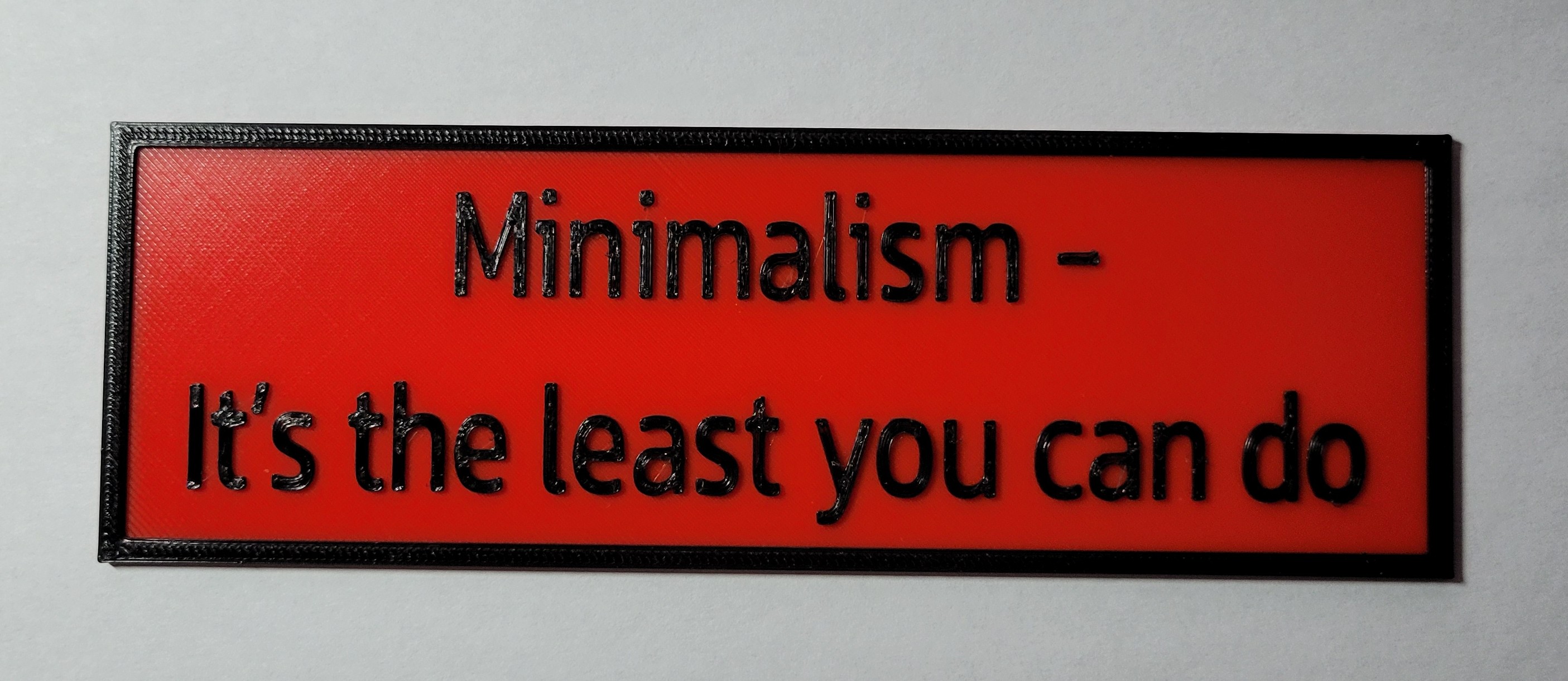 Minimalism