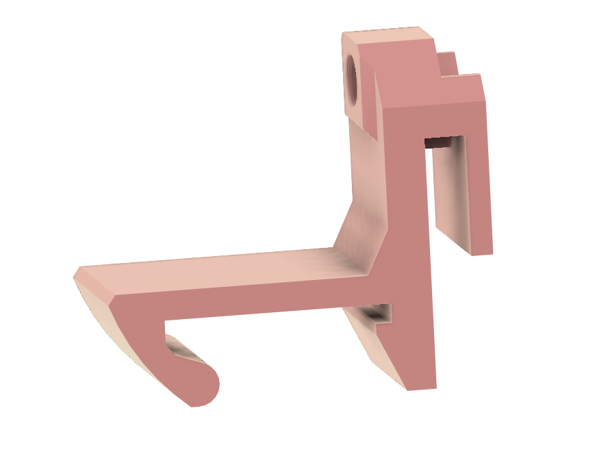 PC4M10 Attachment to MMU Spool Tray that Clips onto Home Depot HDX Three Wire Shelf Standing