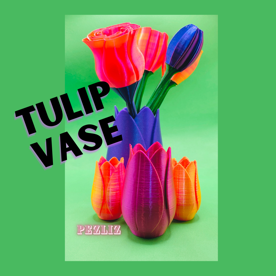Tulip Vase by pezliz Download free STL model