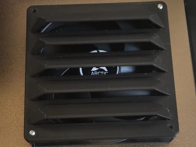 140mm Angular Louvre Fan Grill
