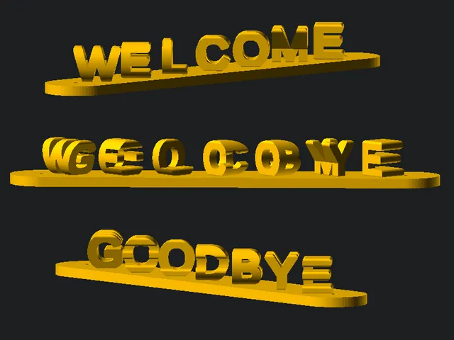 Customizable Dual Message Illusion (OpenSCAD)
