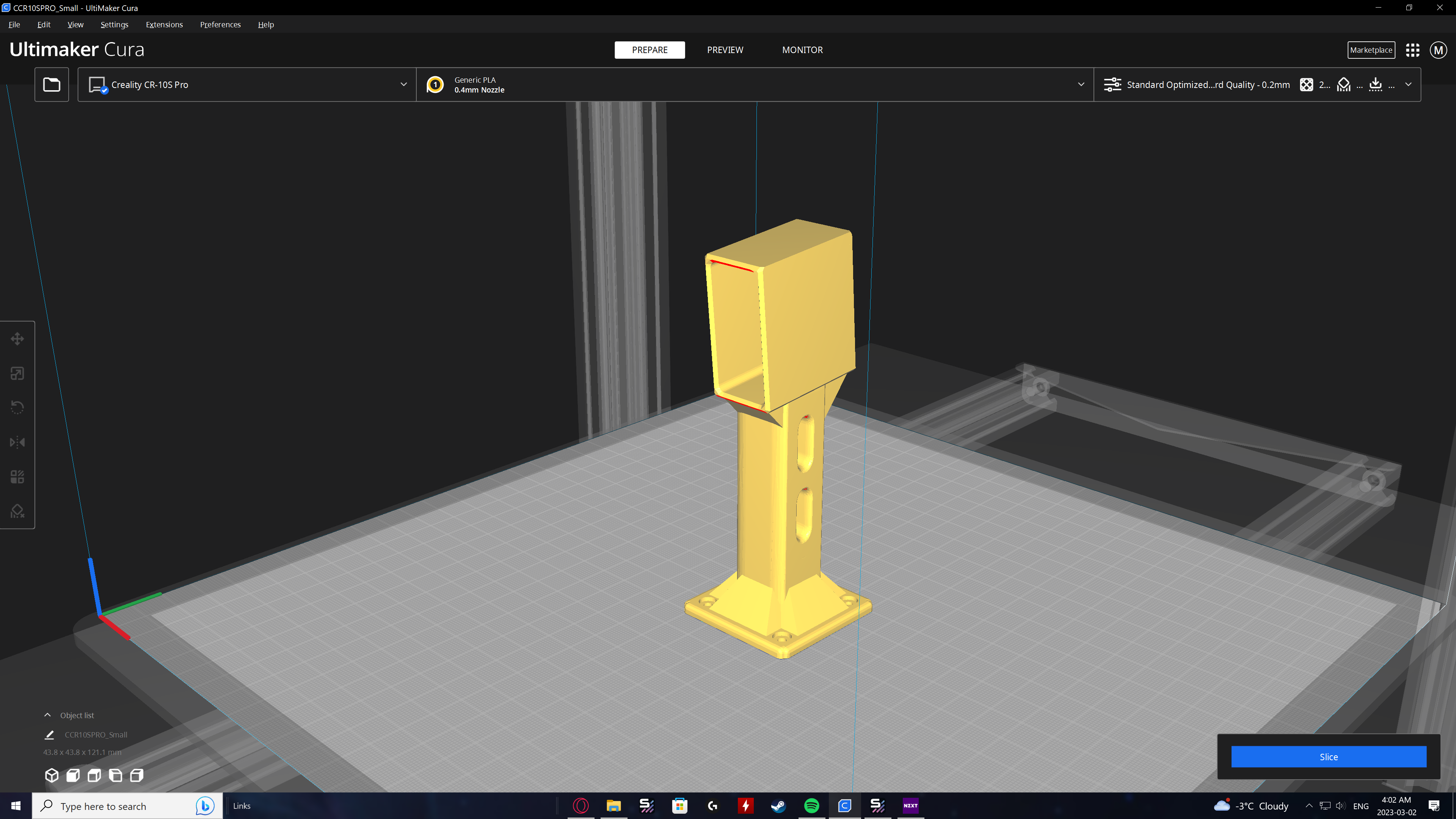 X-axis Logitech Stream Cam mount (Cr10s Pro)