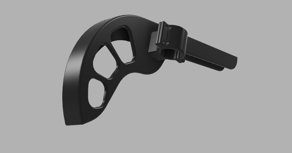 Chainguard for single speed/fixie bike including fixture by Ponte Download free STL model