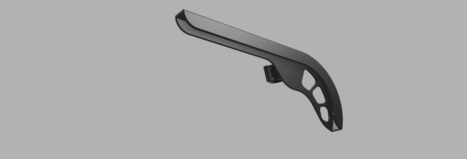Chainguard for single speed/fixie bike including fixture by Ponte Download free STL model