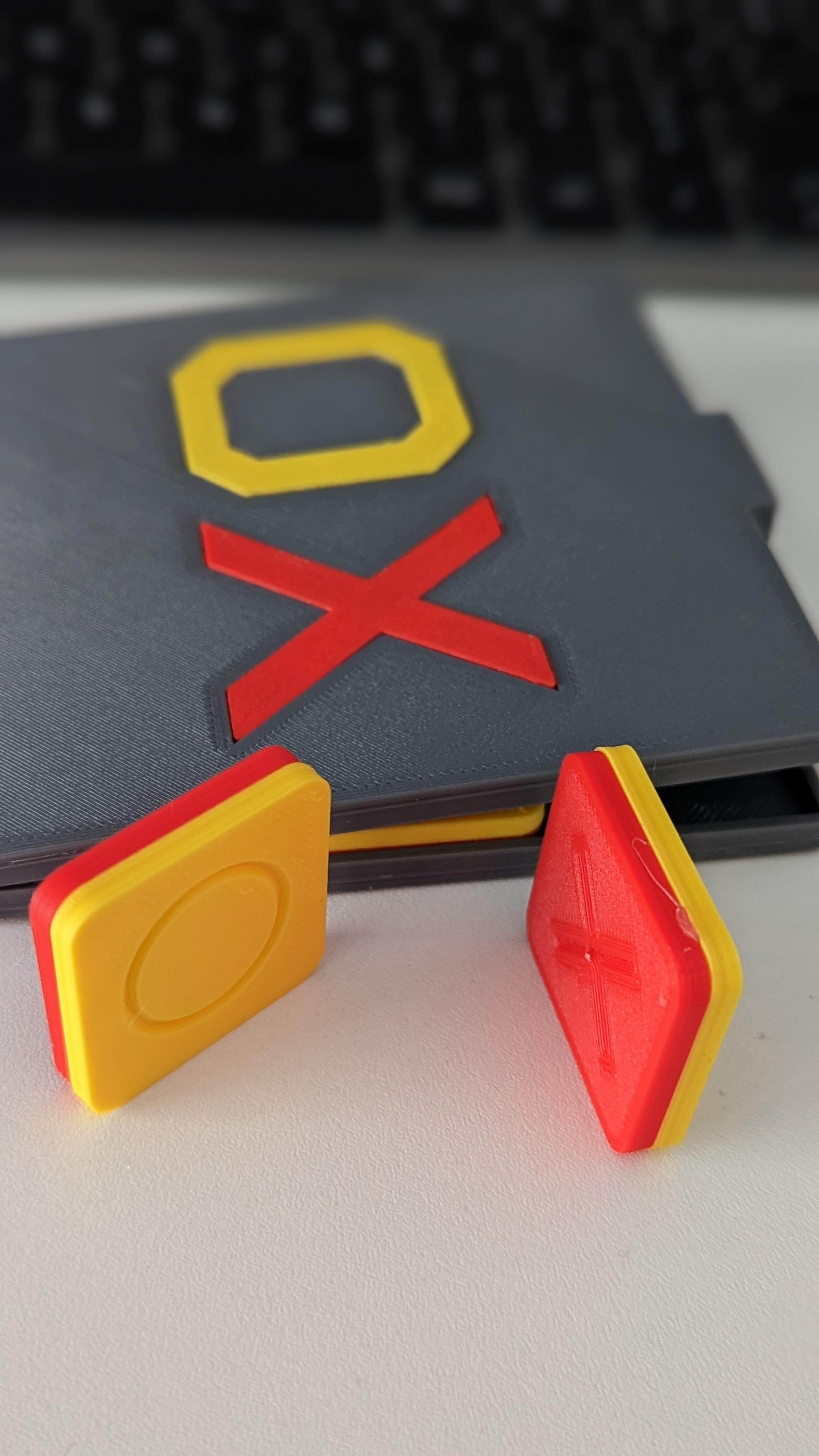 Tic Tac Toe Game with print in place case (X and O game)