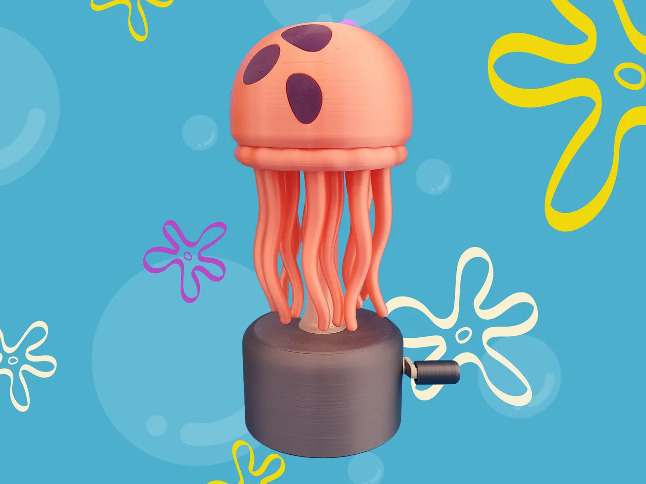 SpongeBob Jellyfish MOD by jajaum3d, Download free STL model