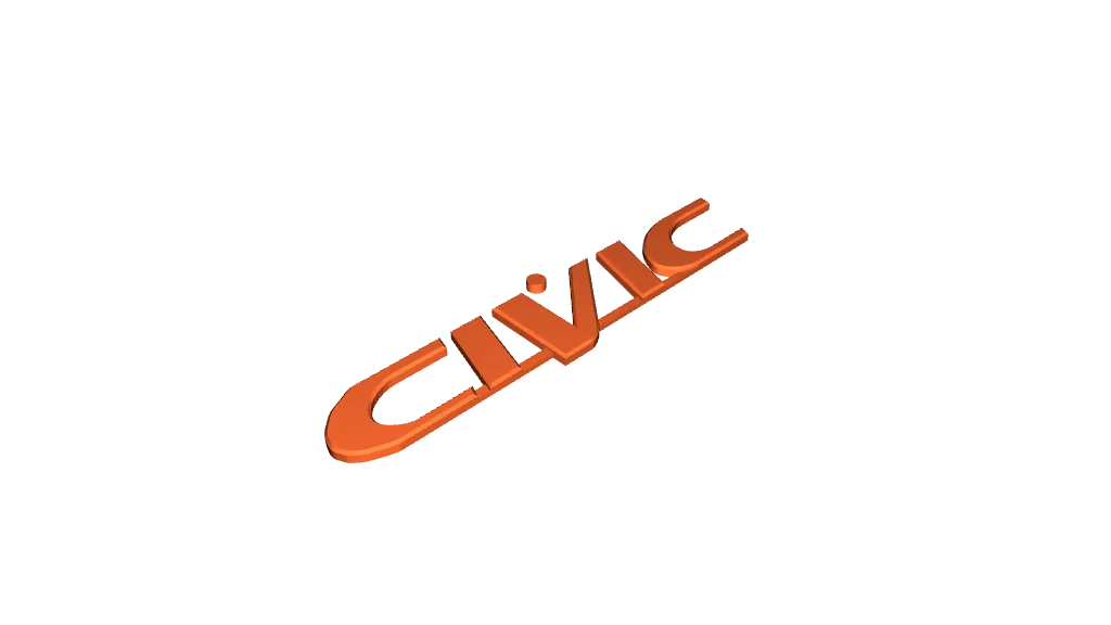 honda civic logo vector