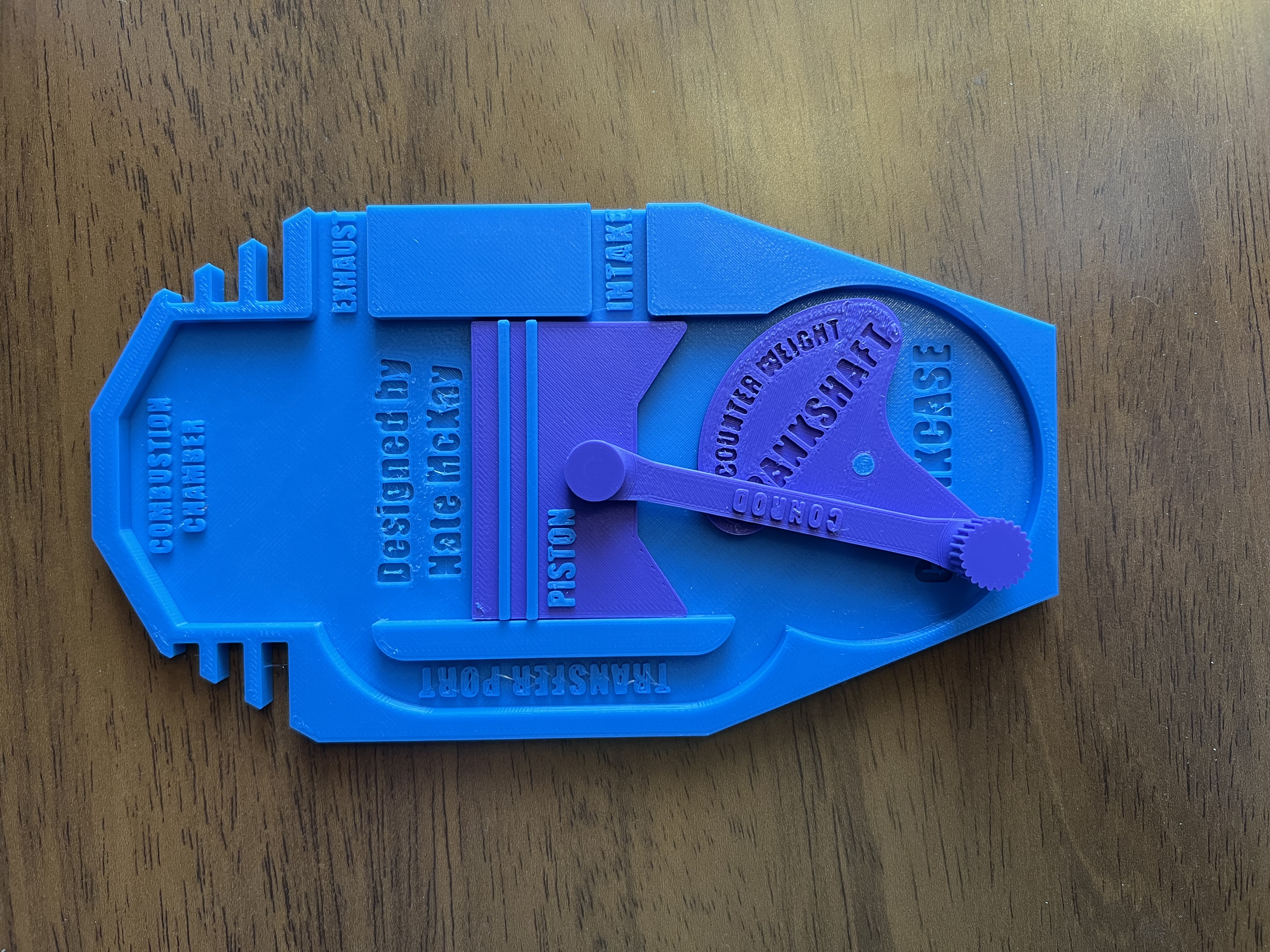 Miniatura 3 do modelo 3D Kinematic 2-Stroke Engine Model