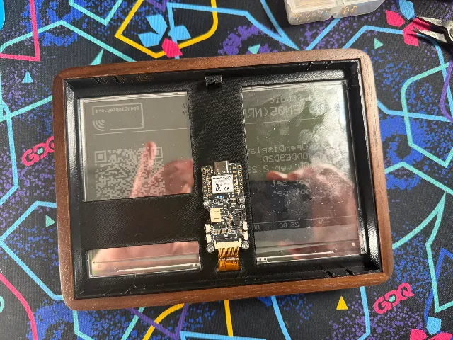 E Ink Frame Insert 5x7 for OpenDisplay with Seed EN05