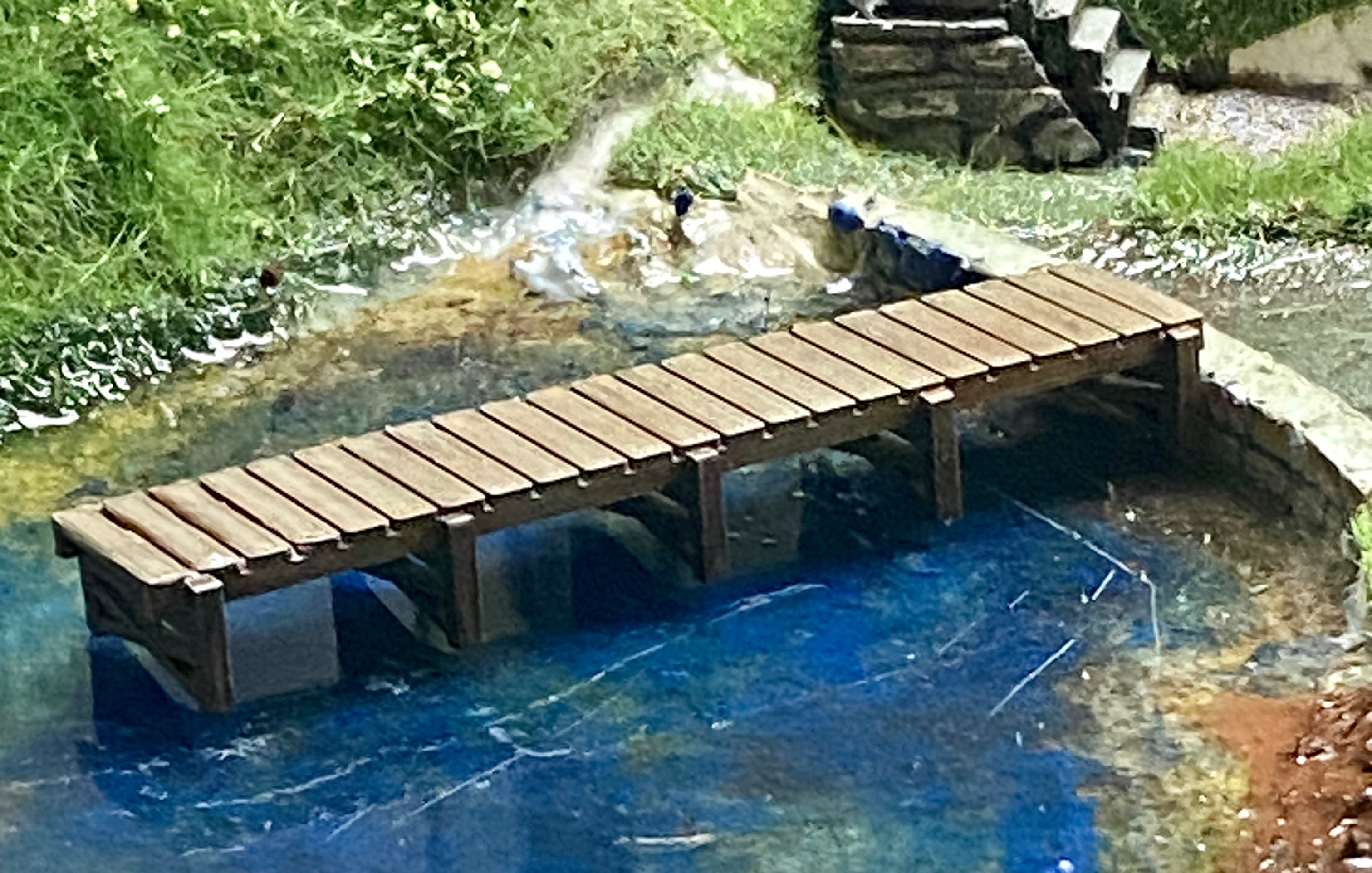 Holzsteg / Wooden jetty / Lavka in H0 (1:87)