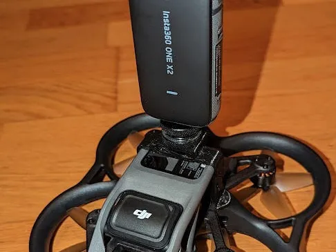 DJI avata "flash shoe" mount for Insta360