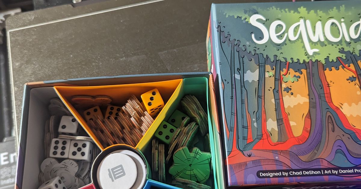 Box Organizer/Player Trays for Sequoia Boardgame by wam3d Download