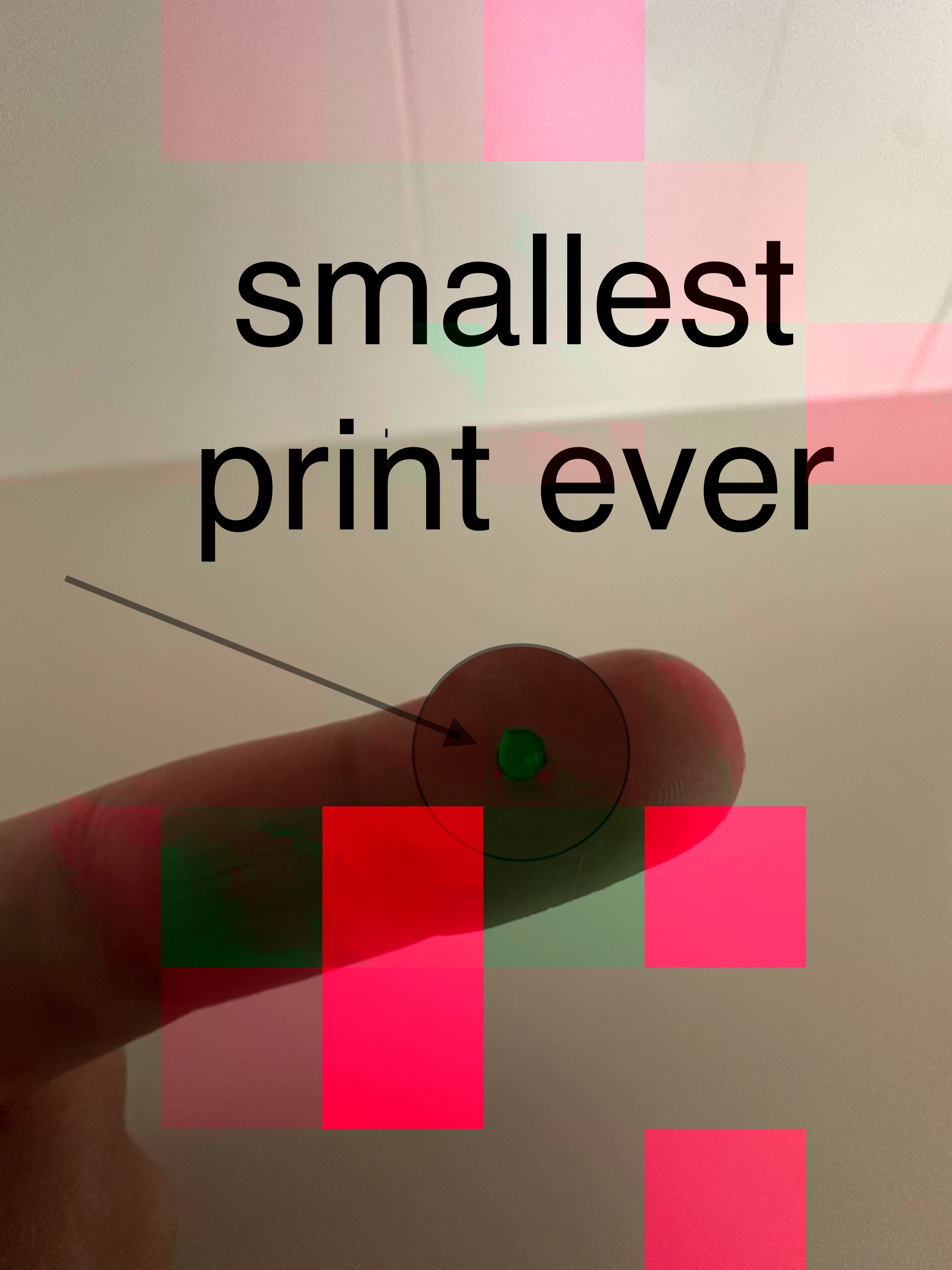 the smallest print in the world