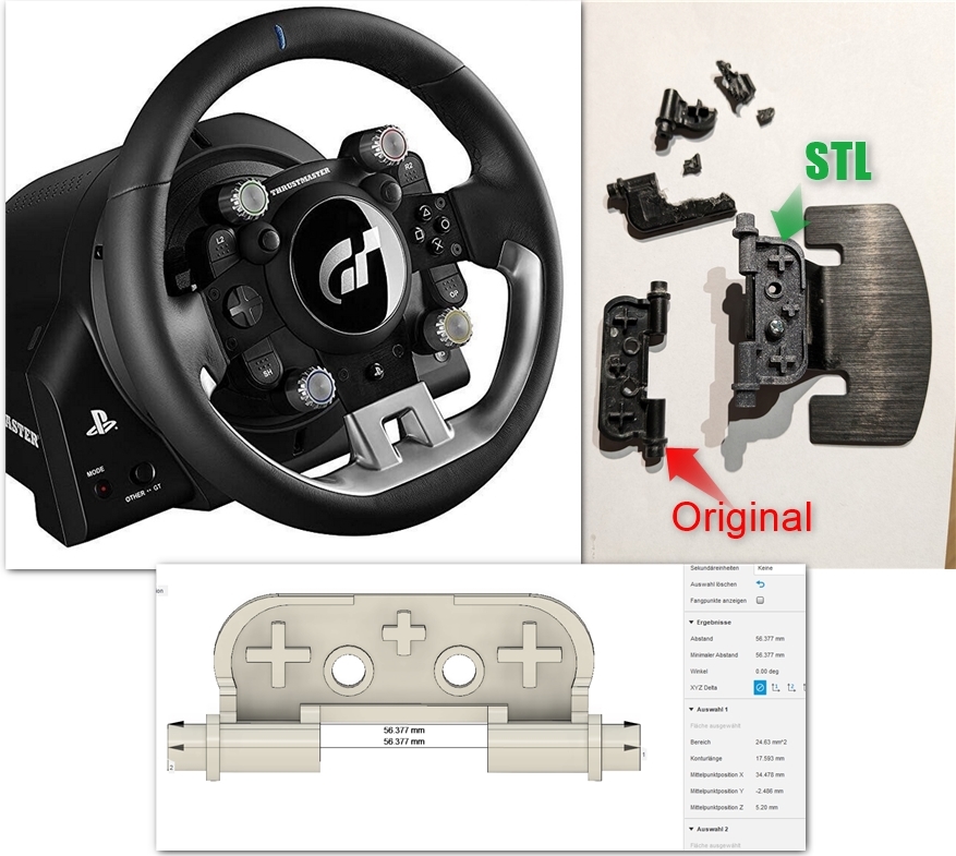 T-GT Shifter Thrustmaster spare part by Harald Geisler | Download free ...