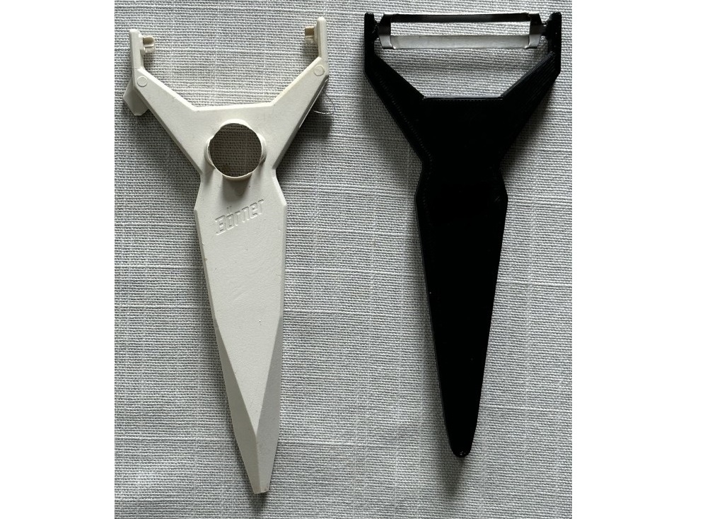 Vegetable peeler handle
