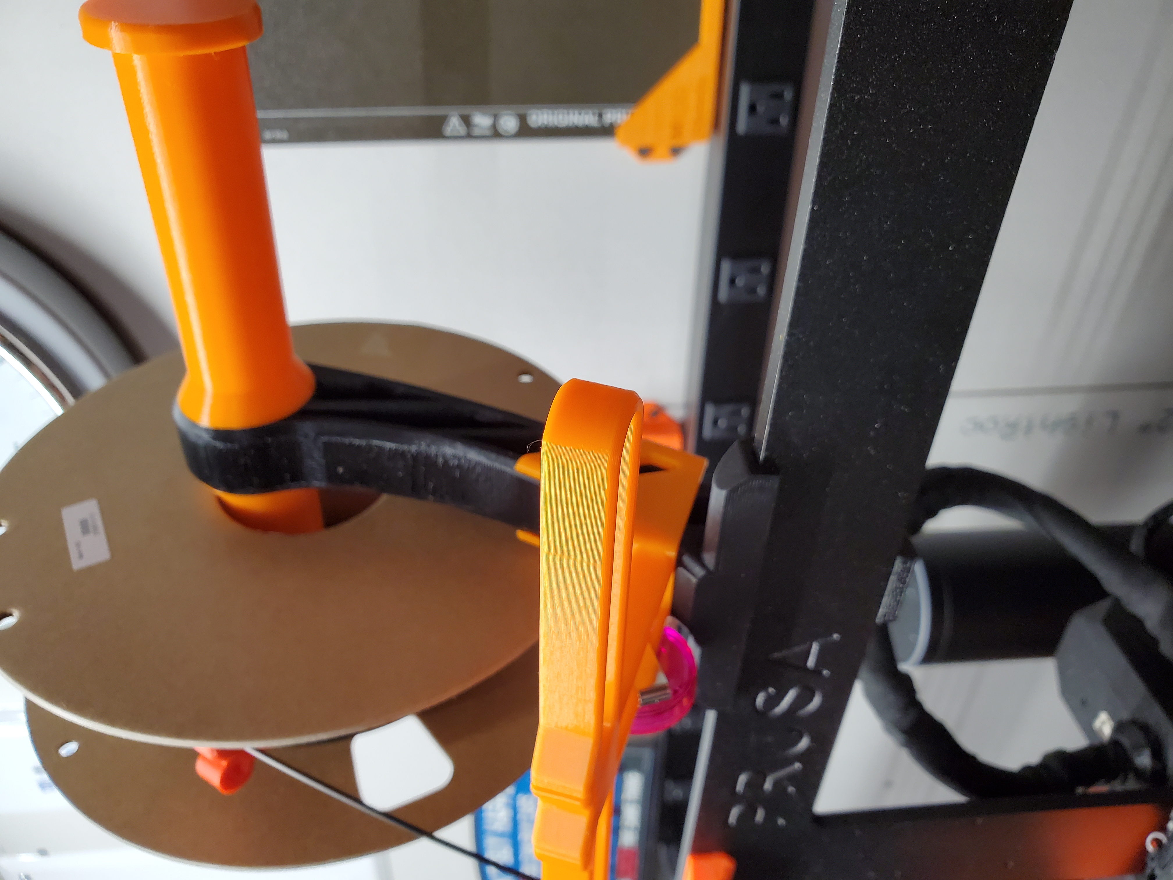 Prusa Dual Filament Spool Holder With Guide