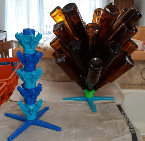 Stand for drying beer bottles