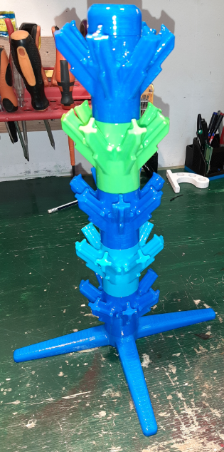 Miniatura 4 do modelo 3D Stand for drying beer bottles