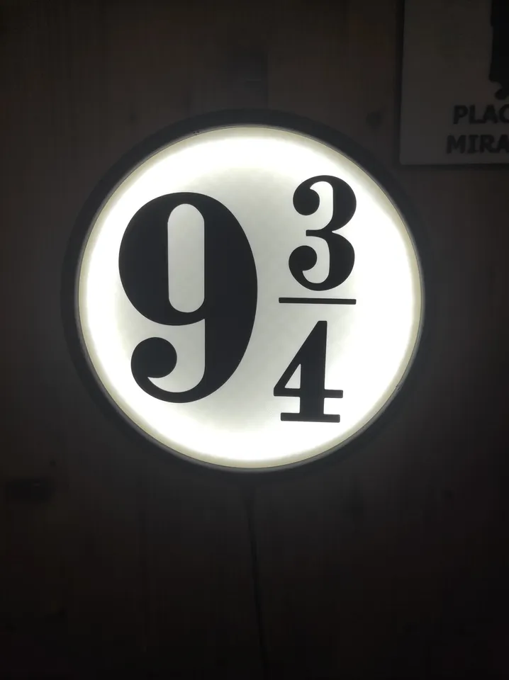LED LAMP, HARRY POTTER, PLATFORM 9 AND 3/4 by Detail Art Factory | Download  free STL model | Printables.com