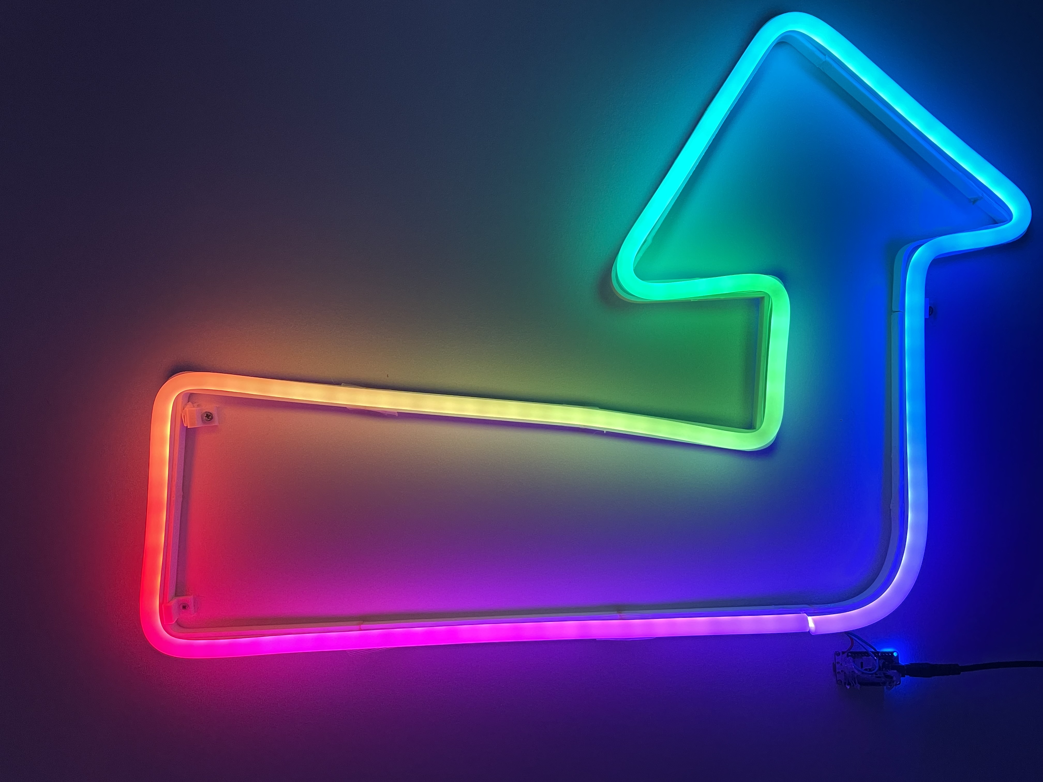 Neon Arrow Sign (Using wLED)