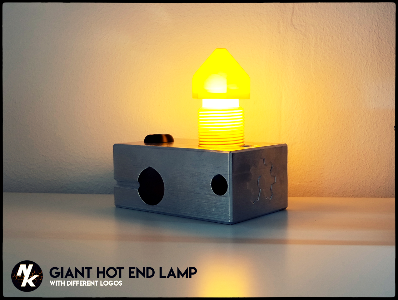 Giant Hot End Lamp - for IKEA Hemma - Different Logos Available