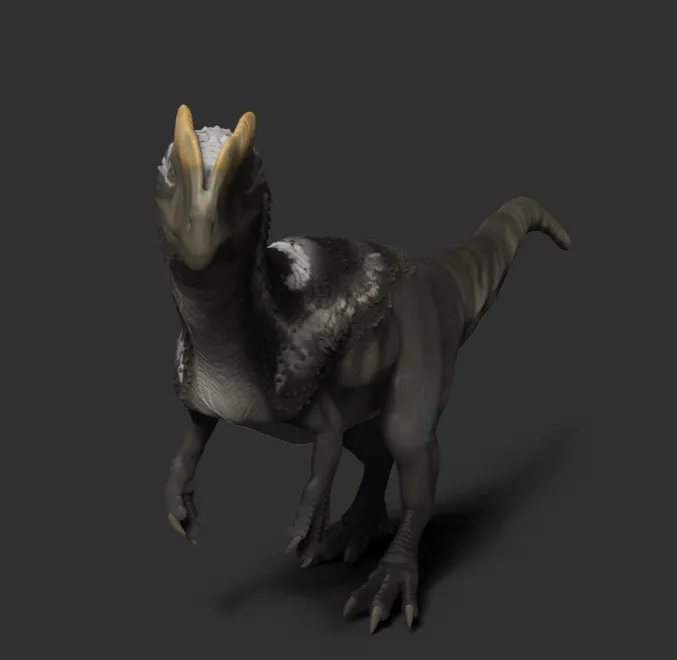 Scientifically Accurate Dilophosaurus Statue by DragonArtist15 ...