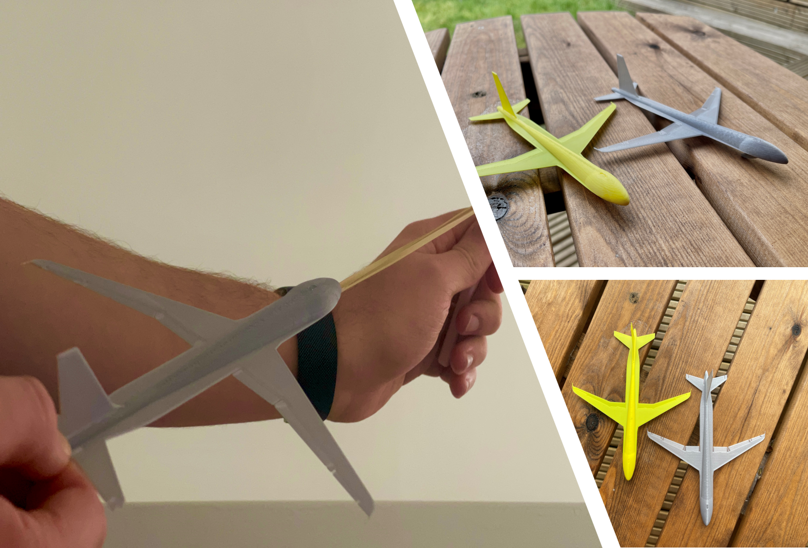 Airbus A320 slingshot glider (Only need 1 elastic band!)