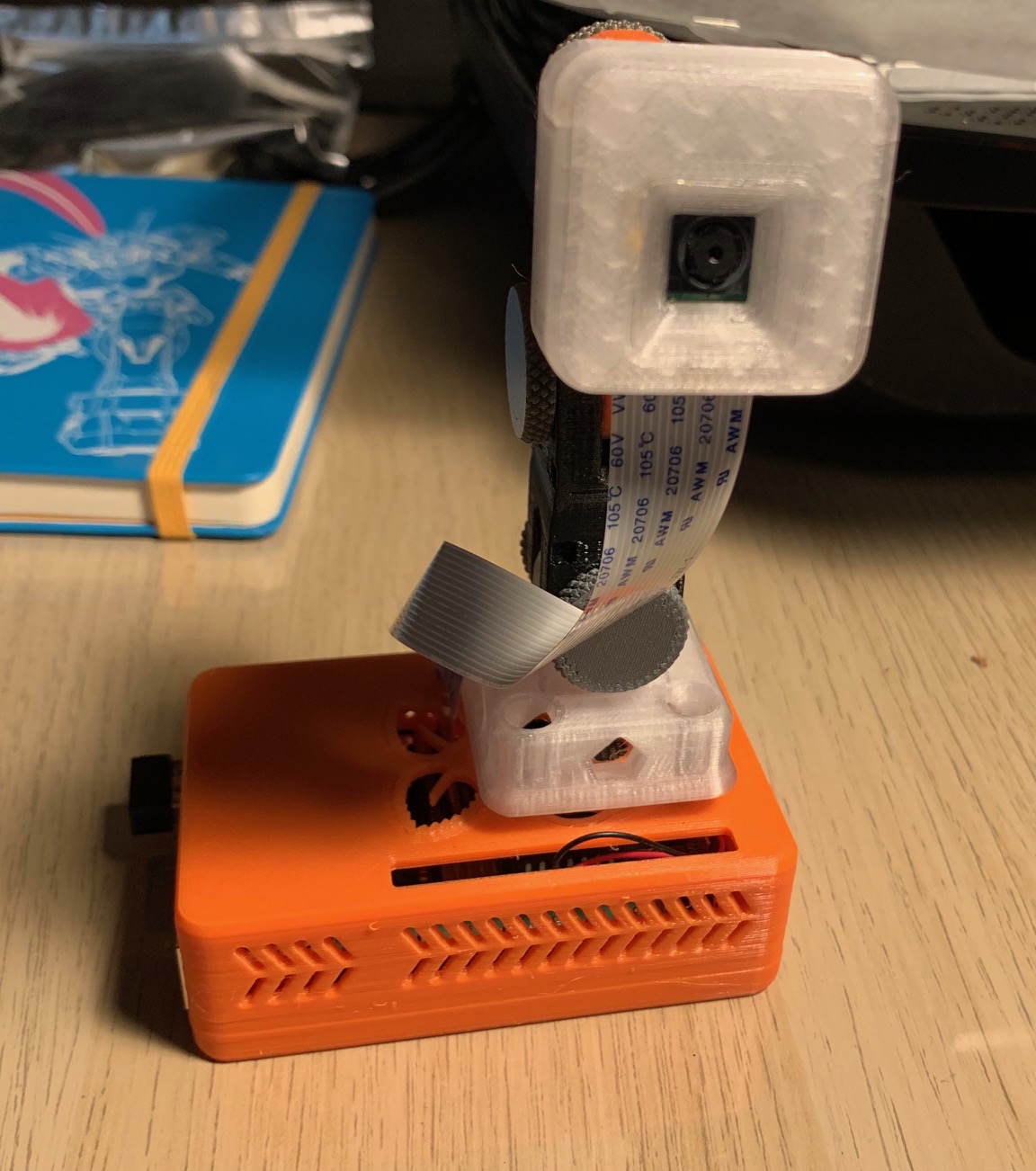 Rasberry Pi case camera mount