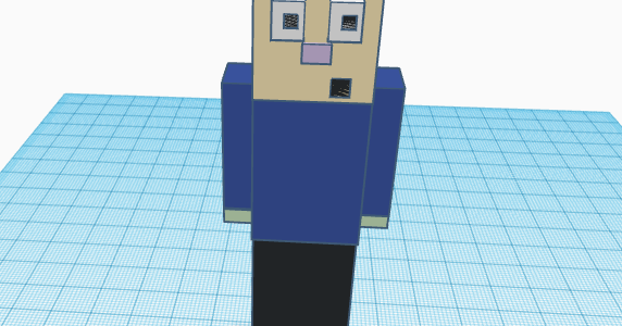 Outlined Roblox Noob Minecraft Skin