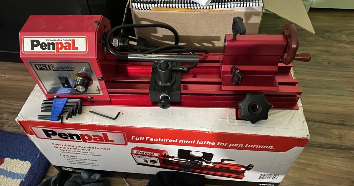 Penpal pen making deals lathe