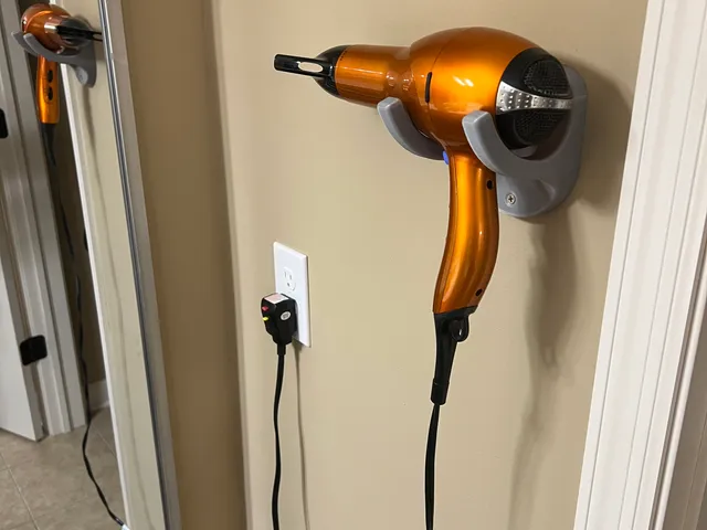 Hair Dryer Holder or Mounting Bracket