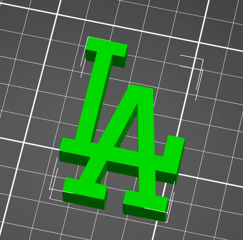 LA Dodgers logo by aboyandhisblob, Download free STL model