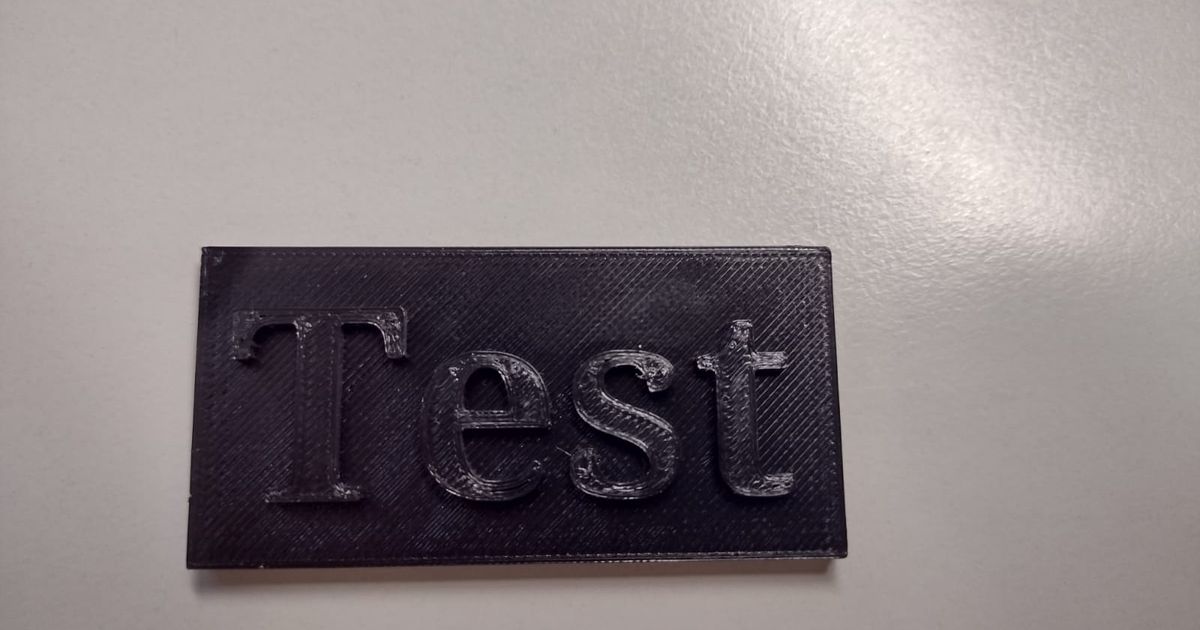 Test by Innovativ AG | Download free STL model | Printables.com