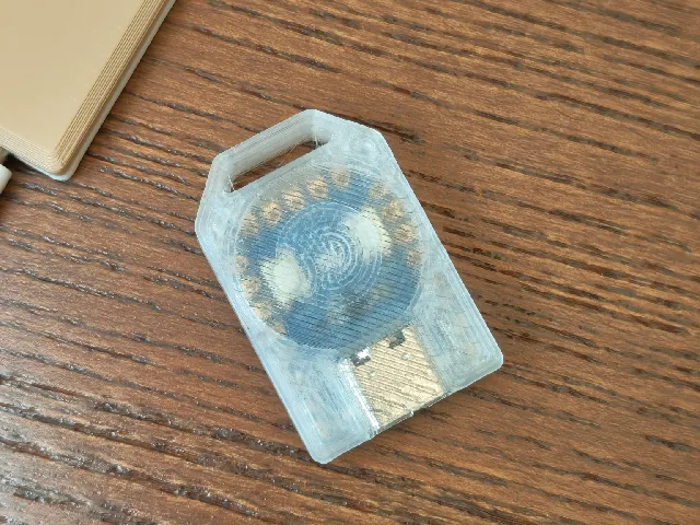 Fido Passkey RP2350-Zero keychain case (Picokeys)