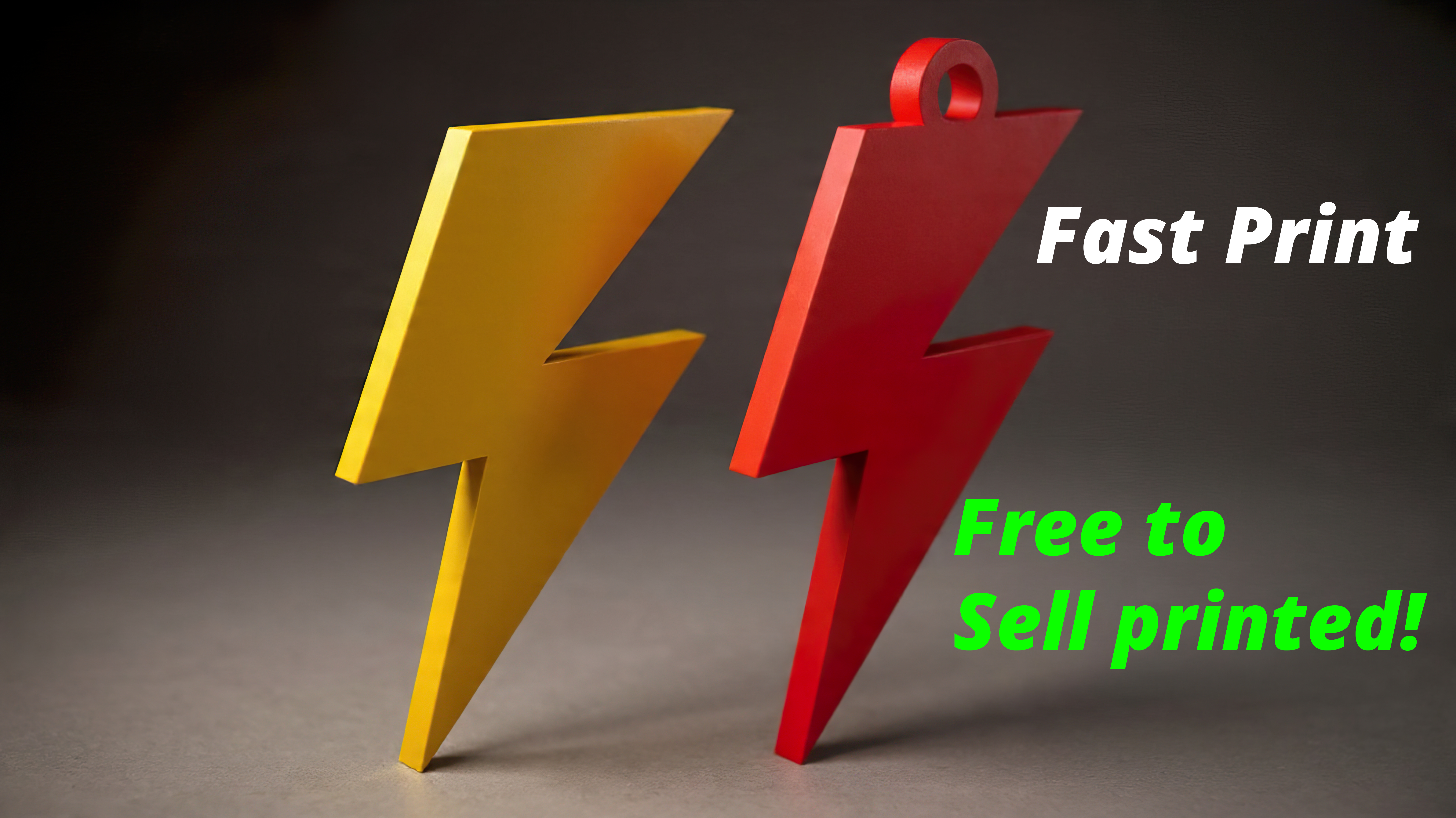 Lightning Keychain and non keychain Free To Sell Printed