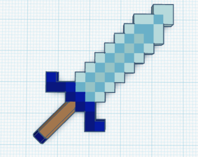 Miniatura 2 do modelo 3D Dummy 13 custom minecraft weapons